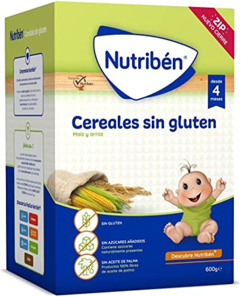Nutribén Papilla Cereales sin Gluten, 600g