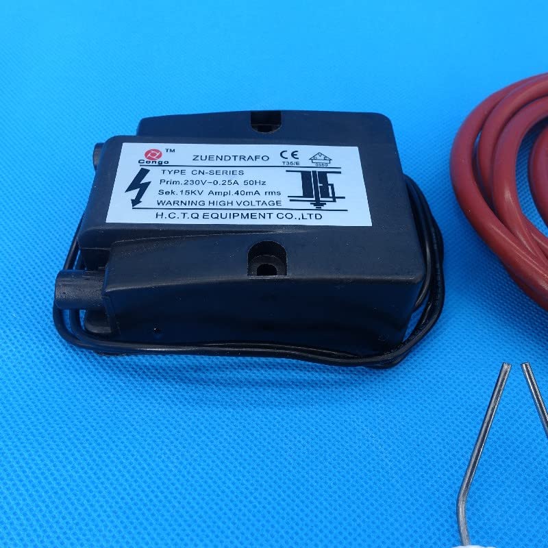 Generic Trasformatore di accensione AC 220V-240V, alta efficienza di accensione per diesel, metanolo, olio usato, uscita 15KV, linea ad alta tensione da 1 m, qualità stabile