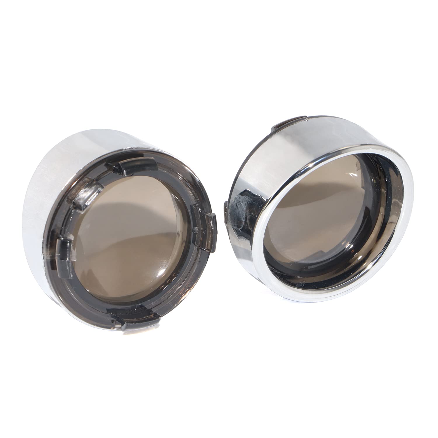 Smoke Turn Signal Trim Ring Bezel For Harley Softail FXST FLST Road Street Glide Smoke Turn Signal Trim Ring Bezel For Harley Softail FXST FLST Road Street Glide