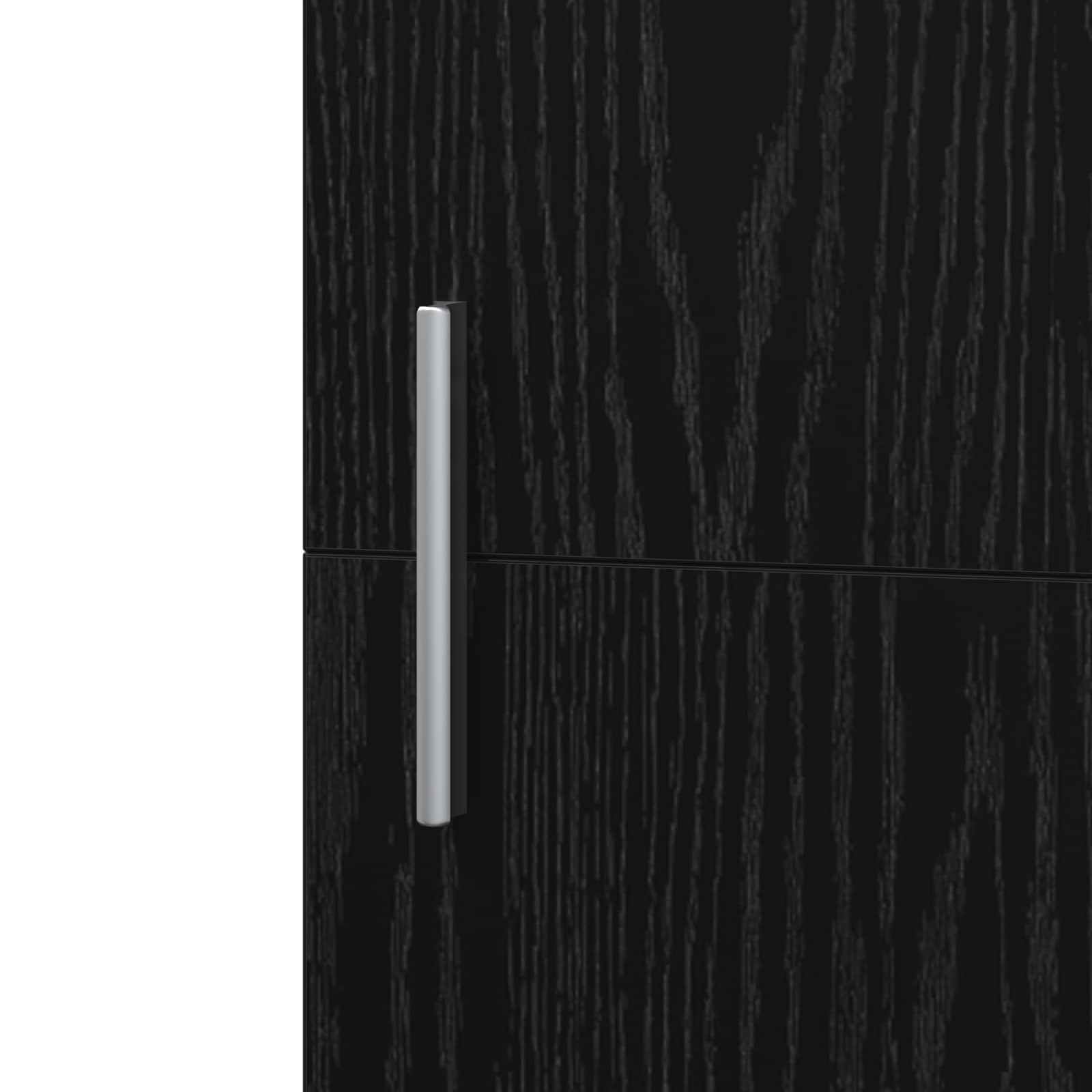 vidaXL Credenza Rovere Nero 45 x 42,5 x 185 cm