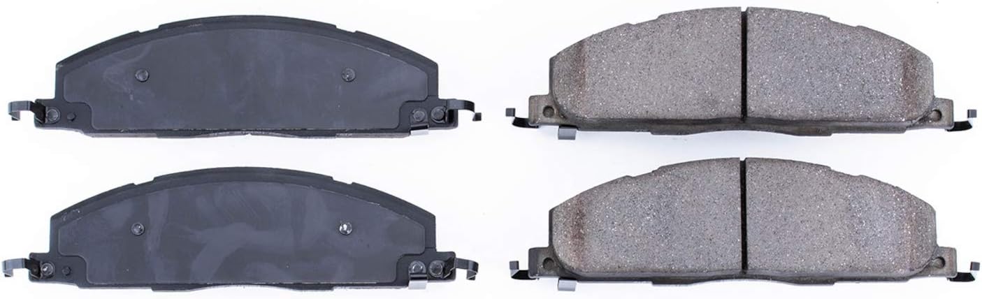 PowerStop Rear Brake Pads for Dodge Ram 2500 2009-10 |Ram 3500 2009-10 |Ram 2500 2011-18 |3500 2011-18 - Z16 Ceramic Brake Pads Replacement, 16-1400