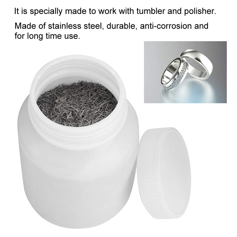 YUYTE Stainless Steel Tumbler Polishing Pins, Jewelry Finishing Media for Polisher, Rust Jewelry Making Accessories