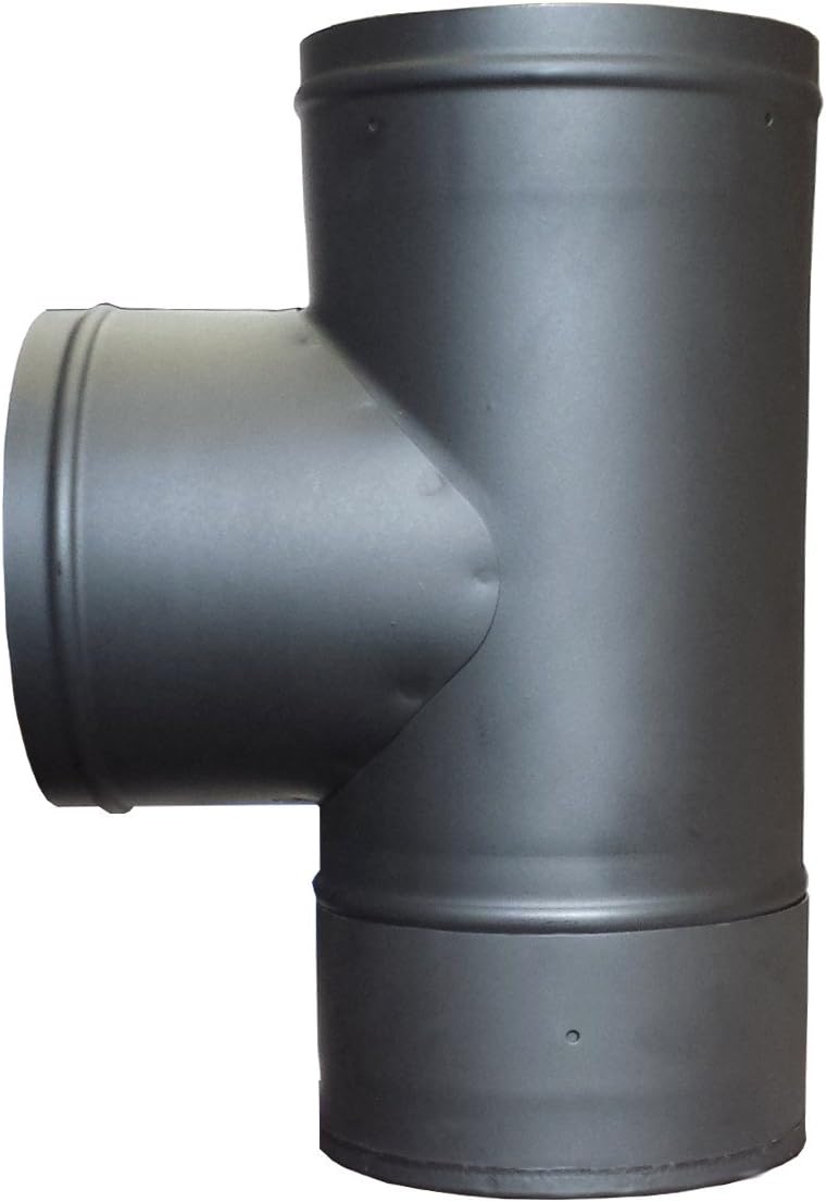 6in. Single Wall Stove Pipe Tee and Clean Out Cap