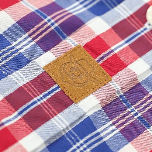 Image of Dubinik Mens Short Sleeve Button Down Shirts Soft Breathable Summer Vintage Regular Fit Lightweight Men's Casual Shirt