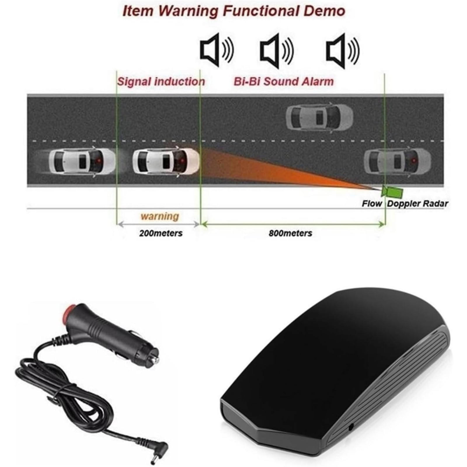 Medidor de velocidad de radar de coche 12v, alerta de voz en tiempo real, banda kx ka, adecuado para todos los coches