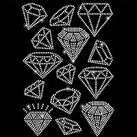 Vista 19 de NBEADS Ancla de diamantes de imitación termoadhesivos para planchar, calcomanía de transferencia de calor, parche de transferencia de calor