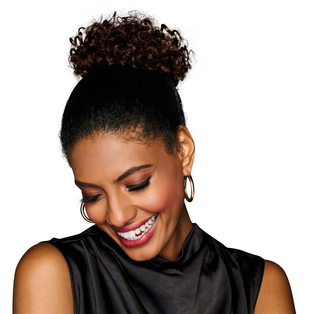 Hairdo Coily Wrap Hair Attachment For Instant Good Hair Days by Hairuwear, R435S+ Glazed Black Cherry
