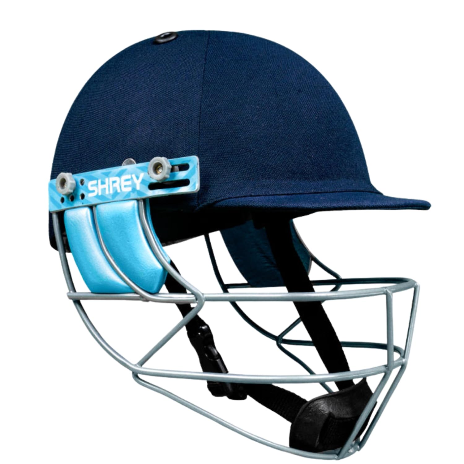 Shrey Match 3.0 Mild Steel Visor Cricket Helmet | Helmet with Adjustable Steel Visor, Air Vent Holes | Comfortable Fit | Better Visibility (Navy - L) (B0D4MBTPX9) Amazon Price History, Amazon Price Tracker