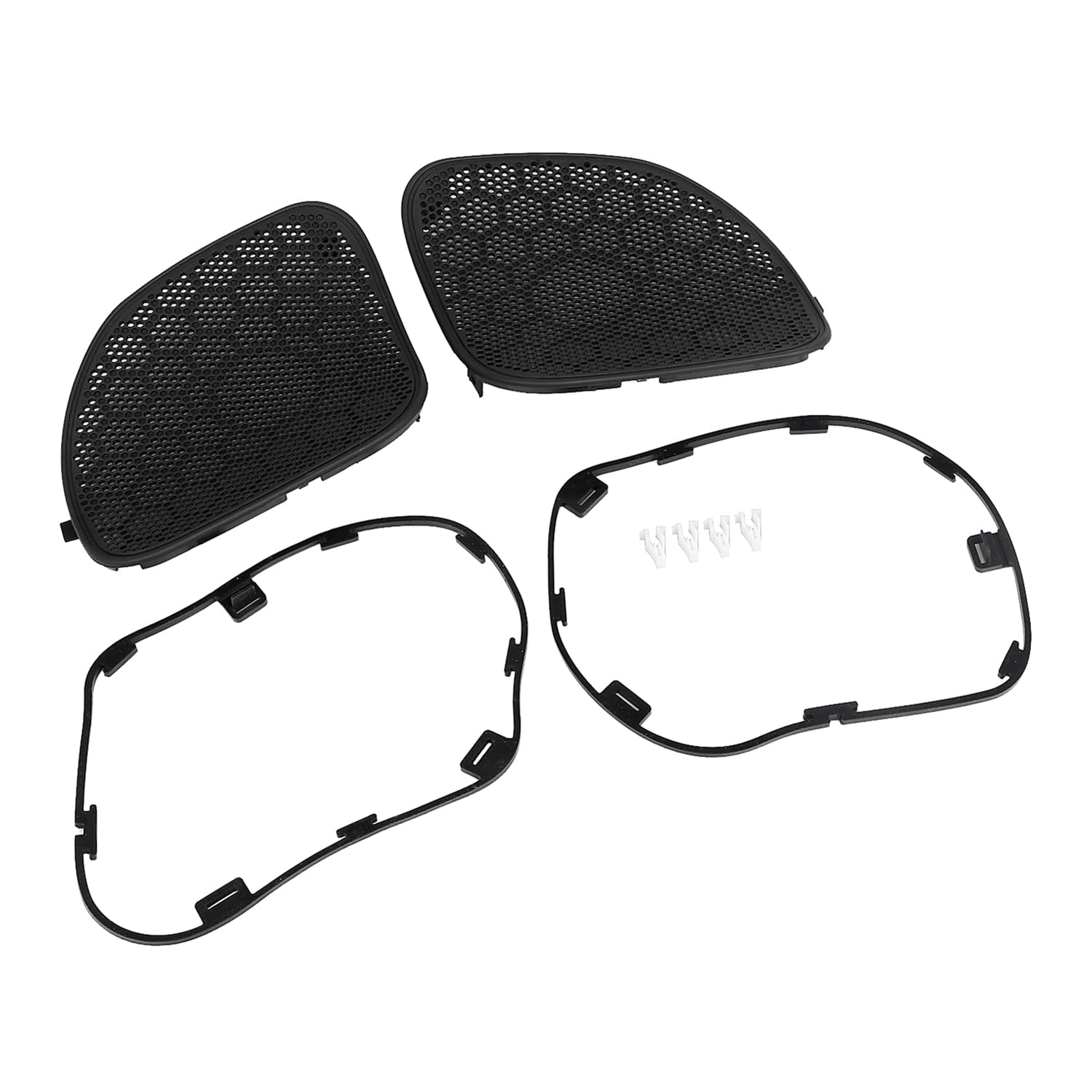 Griglie per altoparlanti con carena nera Griglie per altoparlanti anteriori della copertura a rete Adatto per Harley Road Glide FLTRX 2015-2023