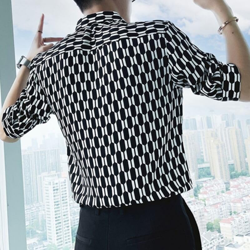 Image of White Polyester Printed Men's Shirt | Mens Casual Shirt | Men Stylish Shirt | Men's Regular Fit | Men Formal Shirt | Men's Slim Fit