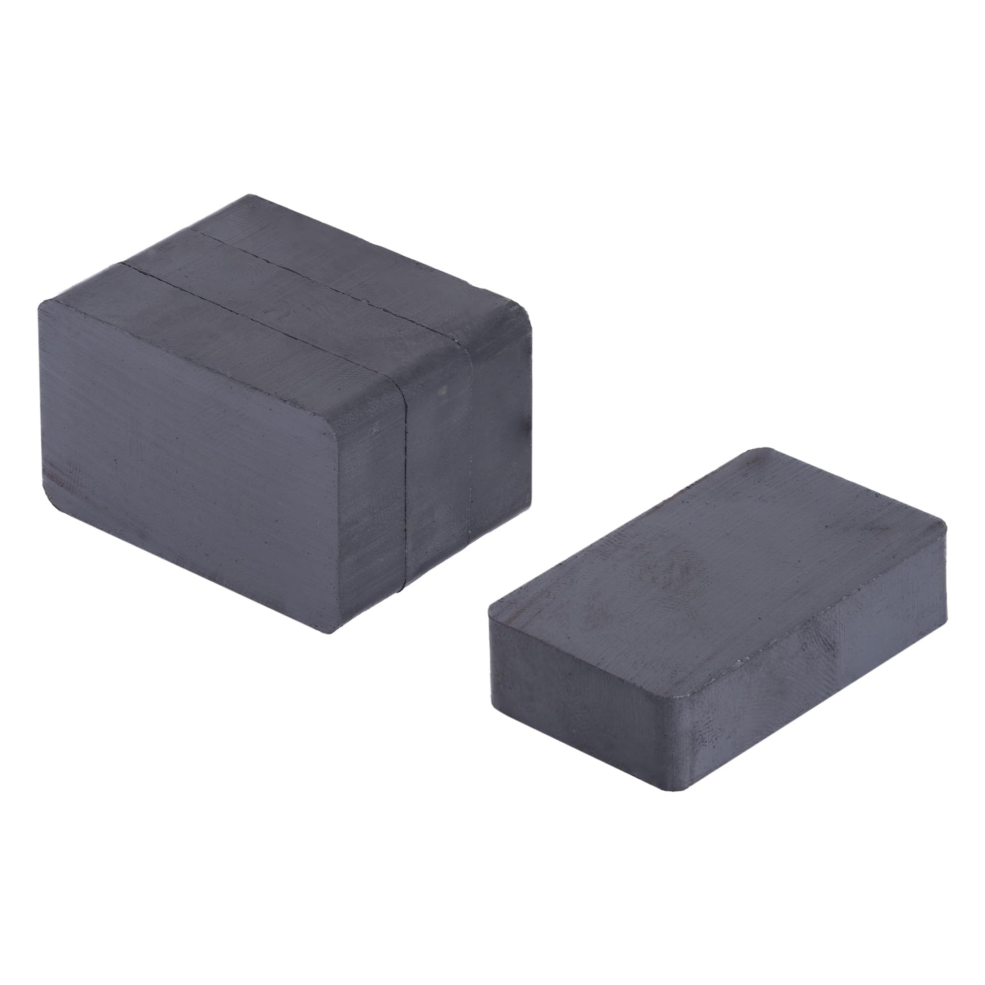 Y30BH Ferrite Magnet for Arts, Craft, Science and DIY - 40mm x 25mm x 10mm thick - 3kg Pull - Pack of 4
