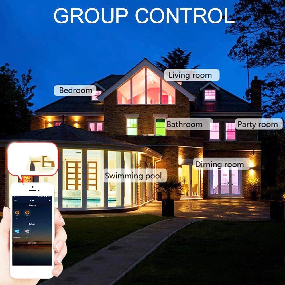 Juego completo de 40 luces LED RGB para empotrar en el suelo, para exteriores, con Bluetooth, 0,6 W, diámetro de 30 mm, IP67, resistentes al agua, para terraza, cocina, jardín