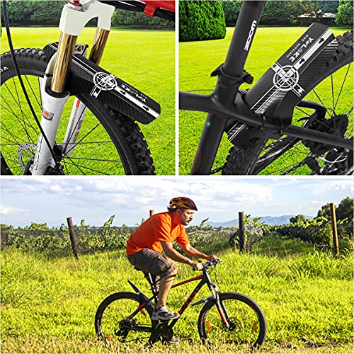 image for FETESNICE Mountain Bike Fender, 2PCS Front and Rear MTB Mud Guard, Adj