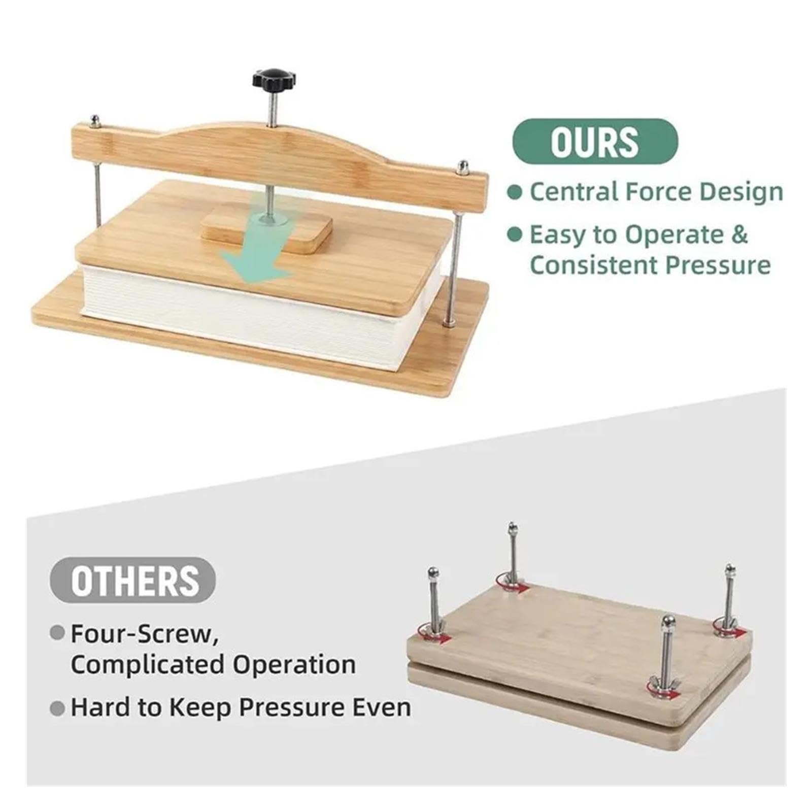 Wooden Book Binding Press Outils de Reliure en Bois