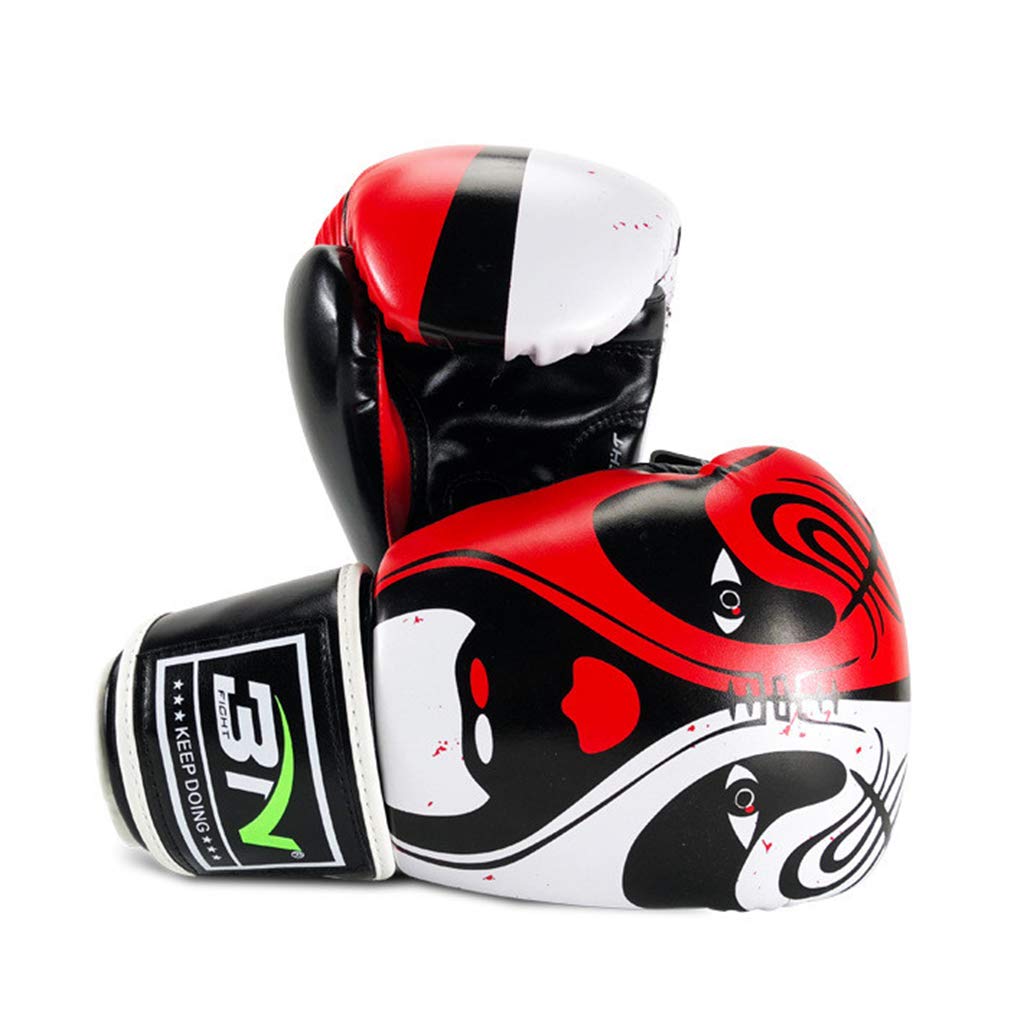Guanti D'allenamento Da Boxe, in Pelle Sintetica Per Uomini E Donne Guantoni Da Boxe, Può Essere Utilizzato Come Sparring Guanto O Guanti Bag E Di Addestramento Di MMA (10 Once 12 Once),Blu,10oz