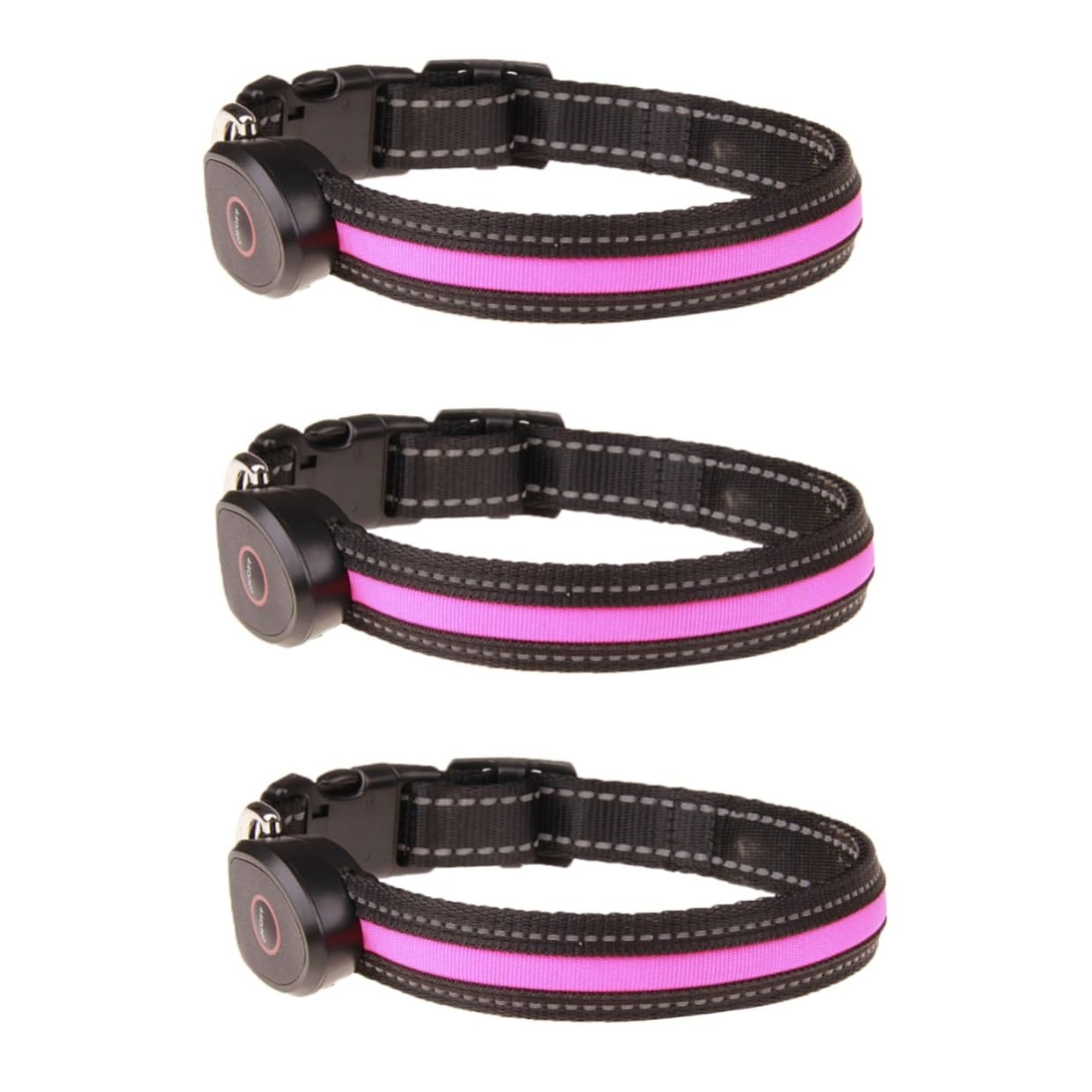 FRCOLOR 3 Pz Collare Lampeggiante Per Animali Domestici Collana a Led Per Animali Domestici Collare Per Cani Per i a Led Anello Della Catena Addebitabile