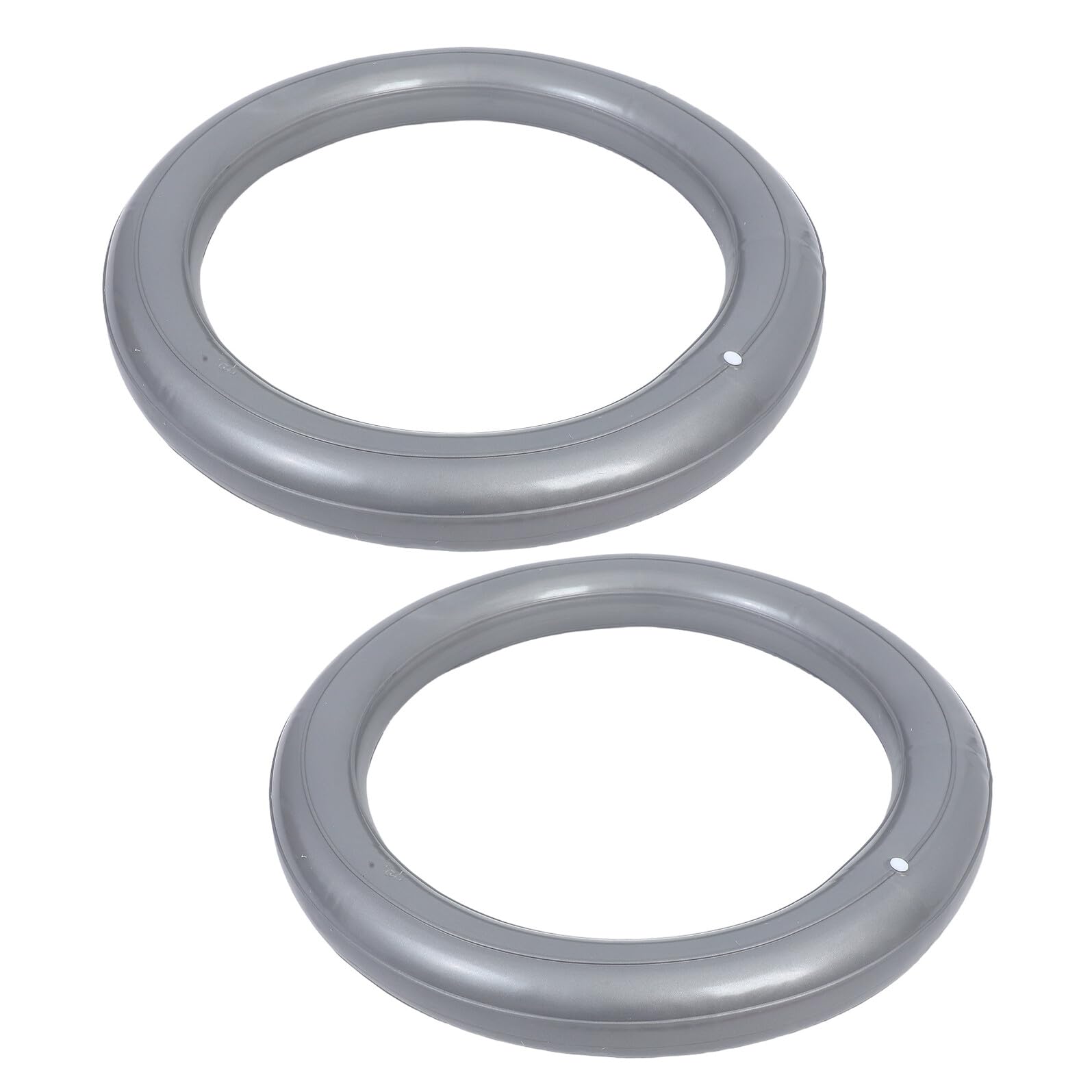 Mikikit Supporto per Sedia Palla da Ginnastica 60 Cm Antiscivolo 2 Pezzi, Base di Stabilità Spessa per Palla da Fitness, Adatto per Yoga, Ufficio e Allenamento Domestico