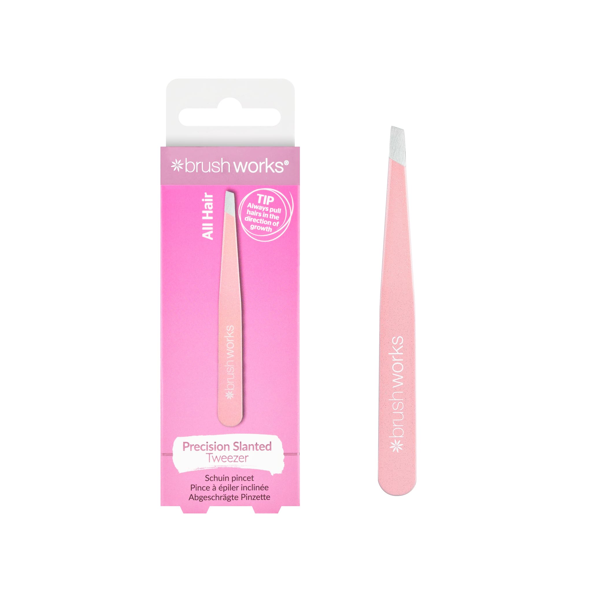 brushworks Precision Slanted Tweezers
