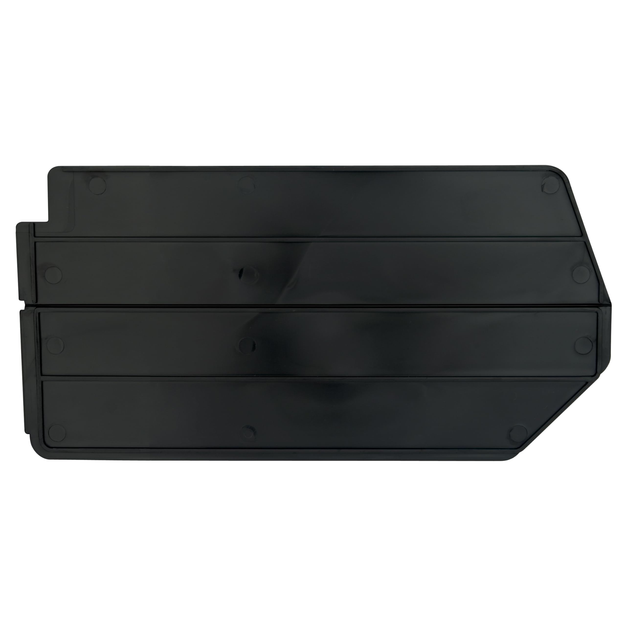 Akro-Mils 40239 Plastic Length Dividers for AkroBins Stackable Storage Bins Model 30239, Custom Storage Inserts for Tools, Crafts &amp; Supplies, 6-Pack, Black