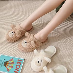 Panda - Pantuflas De Animales De Felpa 20/22 EU, Pantuflas Cálidas De