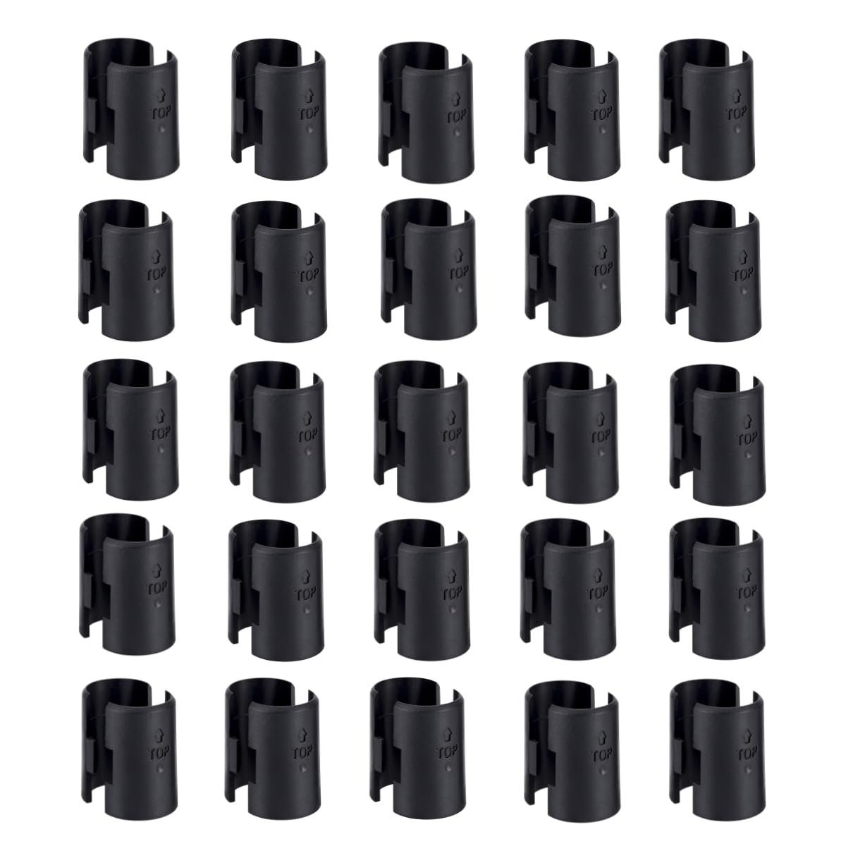 12 pairs wire shelving shelf lock clips for 34 inch post - shelving sleeves replacements for wire shelving system 34 inch dia