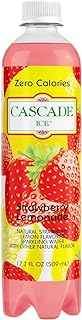 Cascade Ice Sparkling Water, Strawberry Lemonade, 17.2 Ounce (Pack of 12)