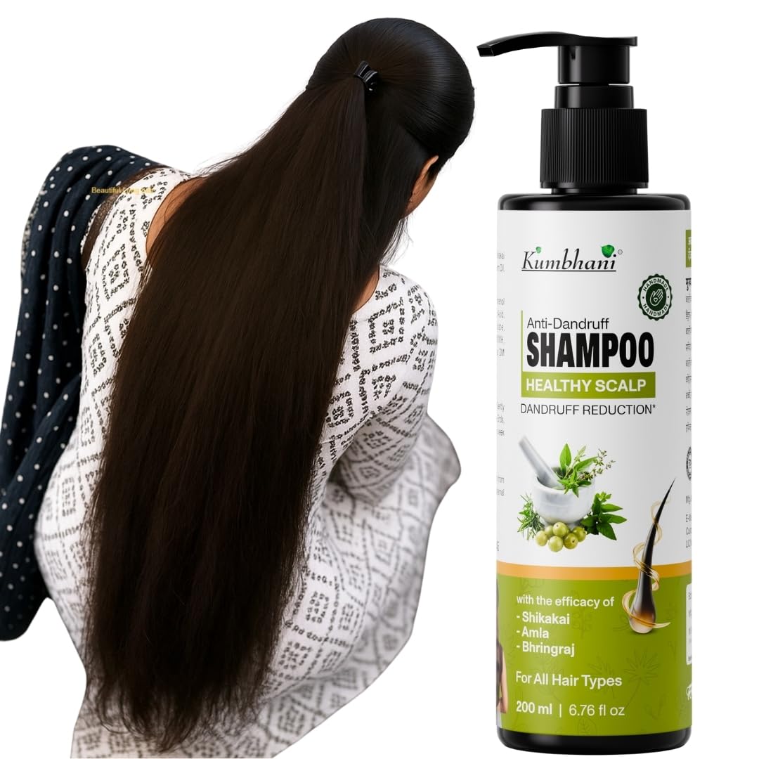 Anti-Dandruff Shampoo | Amla, Aritha, Shikakai | Hand Made for Strong Hair Growth & Anti-Hair Fall | Natural Hair Cleanser for Men & Women | Herbal Shampoo with Conditioner 200ml-image-10
