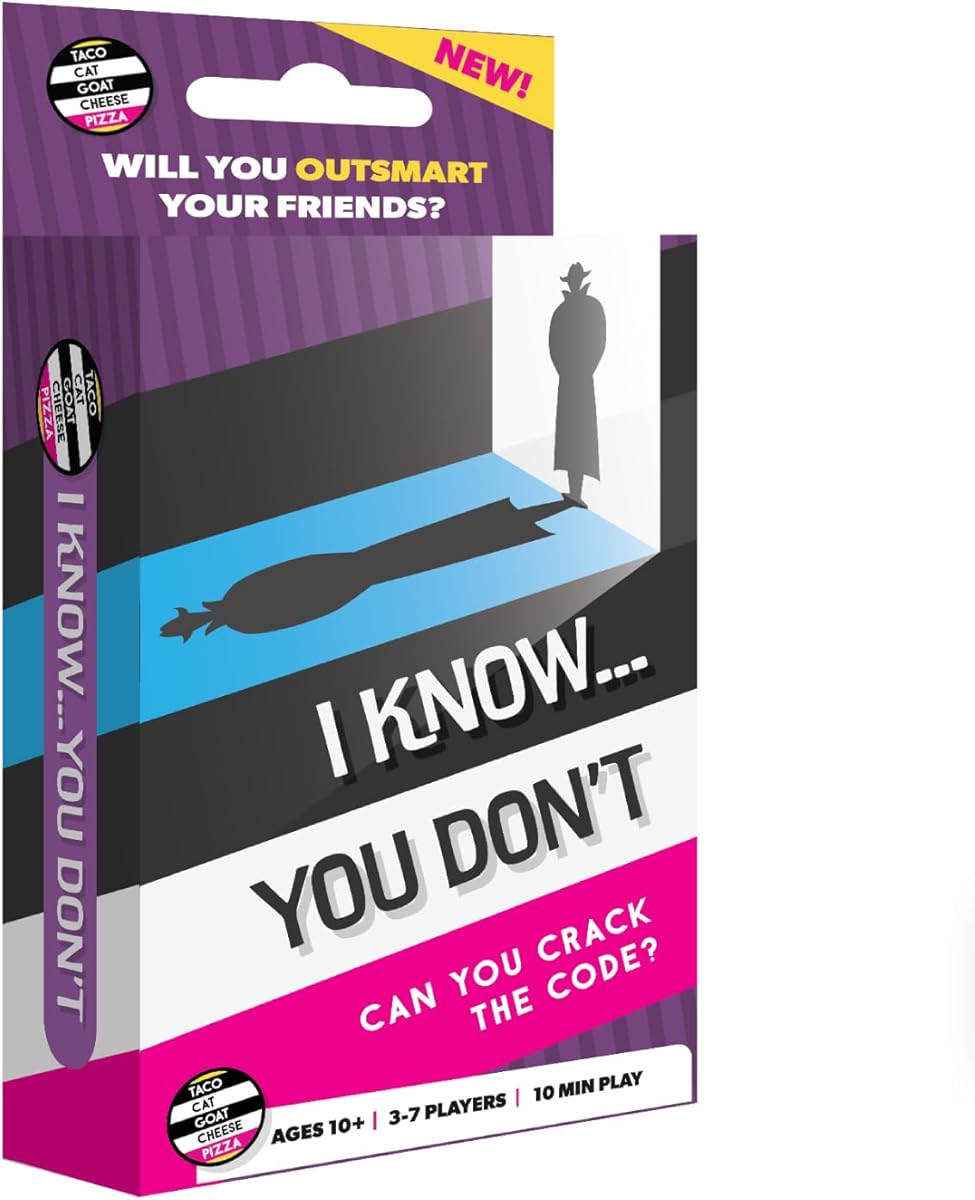 I know... You Don't Strategic Card Game for Family Game Night by Taco Cat Goat Cheese Pizza | Easy to Learn | Fast 10 Minute Rounds | Fun for Kids, Teens, and Adults | 3 - 7 Players