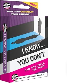 Taco Cat Goat Cheese Pizza I Know You Don't Deduction Card Game - Fast 10-Min Logic Puzzle for Family Game Night, 3-7 Players Ages 10+