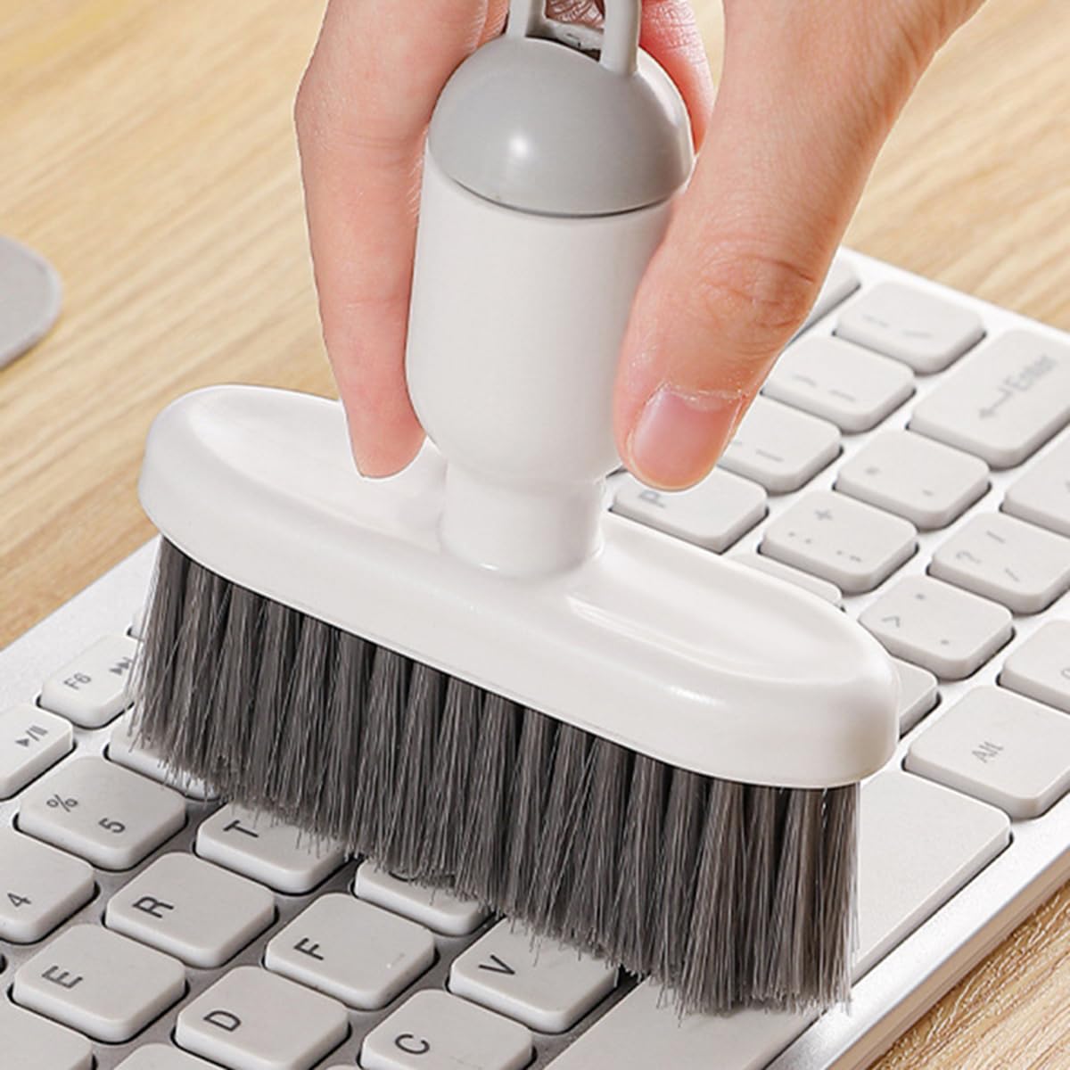 Computer Brush – Keyboard Duster, Screen Cleaning Tool | Anti-Static Soft Bristle Brush for Monitor Gaps, Laptop Crevices, Electronics Maintenance, Audio Record Care, Desk Cleaner