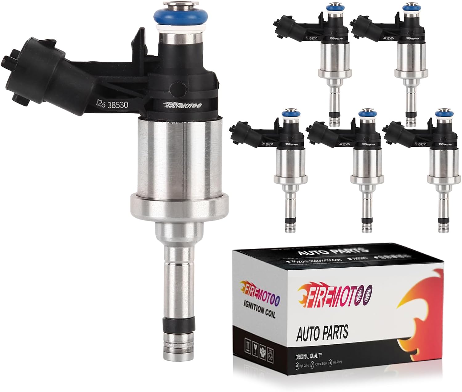 Fuel Injectors Pack of 6 Compatible with Buick Enclave 09-11 LaCrosse 10-11 for Cadillac CTS 08-11 for Chevy Camaro 10-11 Traverse 09-11 for GMC Acadia for Saturn Outlook 09-10 3.6L V6 6 Holes