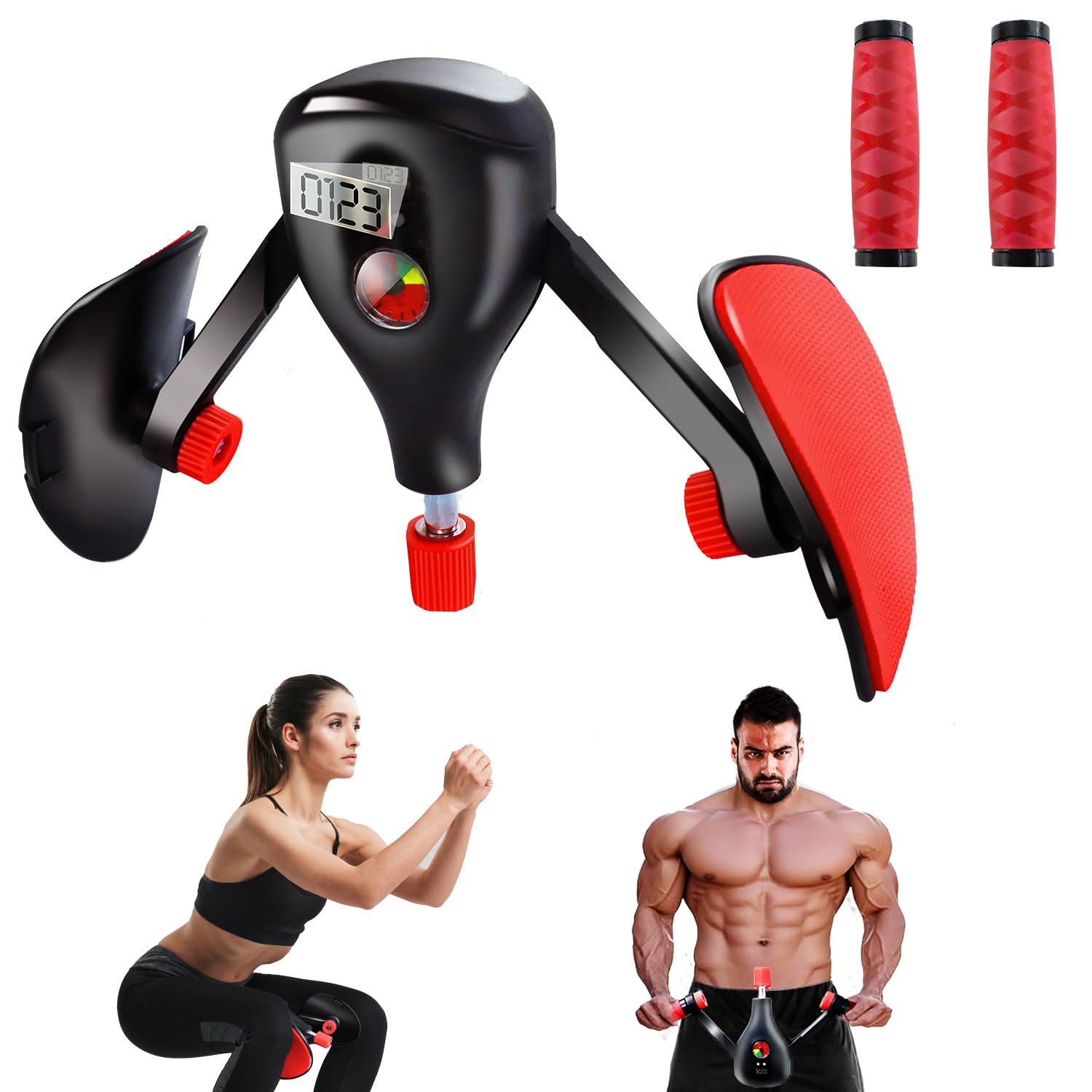 Aohcae Oberschenkeltrainer, Beckenboden Trainingsgerät Beckenbodentrainer, Adduktoren Trainingsgerät Fitness Geräte Zuhause Trainer, Beckenbodentrainer für Frau und Männer, Hüfttraining, Armtraining