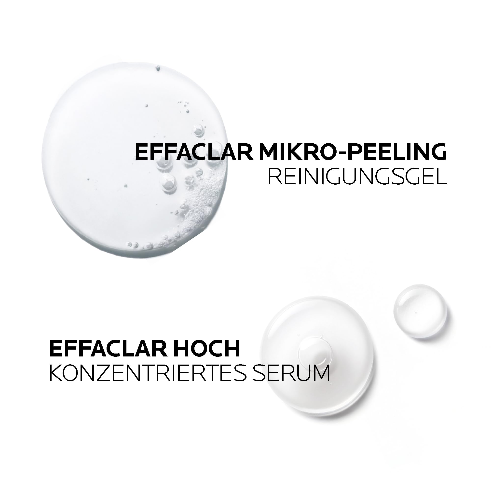 La Roche Posay Effaclar Set mit Mikro-Peeling Reinigungsgel & Peeling-Serum, Pflegeset zur Milderung von Unreinheiten, Reinigung und Glättung, Für fettige, zu Akne neigende Haut, 400ml + 30ml
