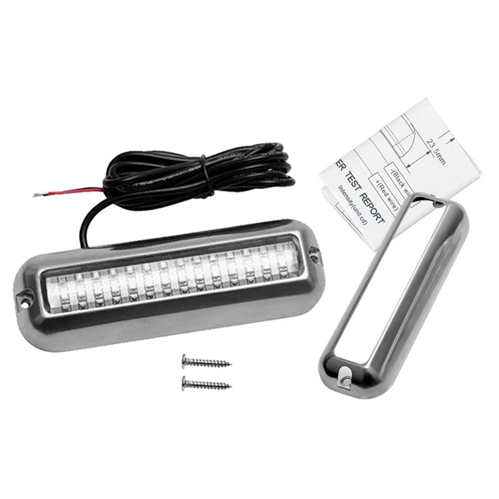 HUIOP Luci subacquee a led,Luce LED per Barca, 42 LED Impermeabile Luce Subacquea in Acciaio Inossidabile 316 per Piscina di Pontone di Poppa di Yacht (Luce Rossa)