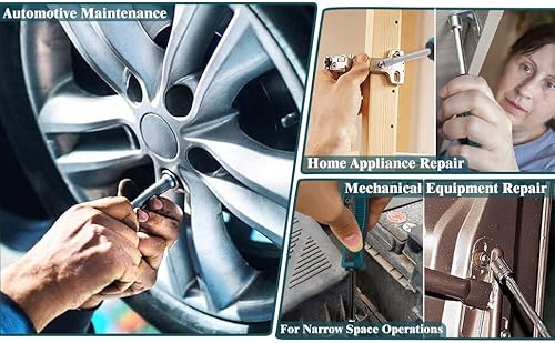 Mriuuod 13Mm Nut Driver, 6-Point Hex Nut Socket Driver Non-Magnetic Tip, 93Mm Hollow Shaft Nut Driver For Added High-Torque, Tight Spaces, Precise Tightening Bolts And Nuts #TOP5