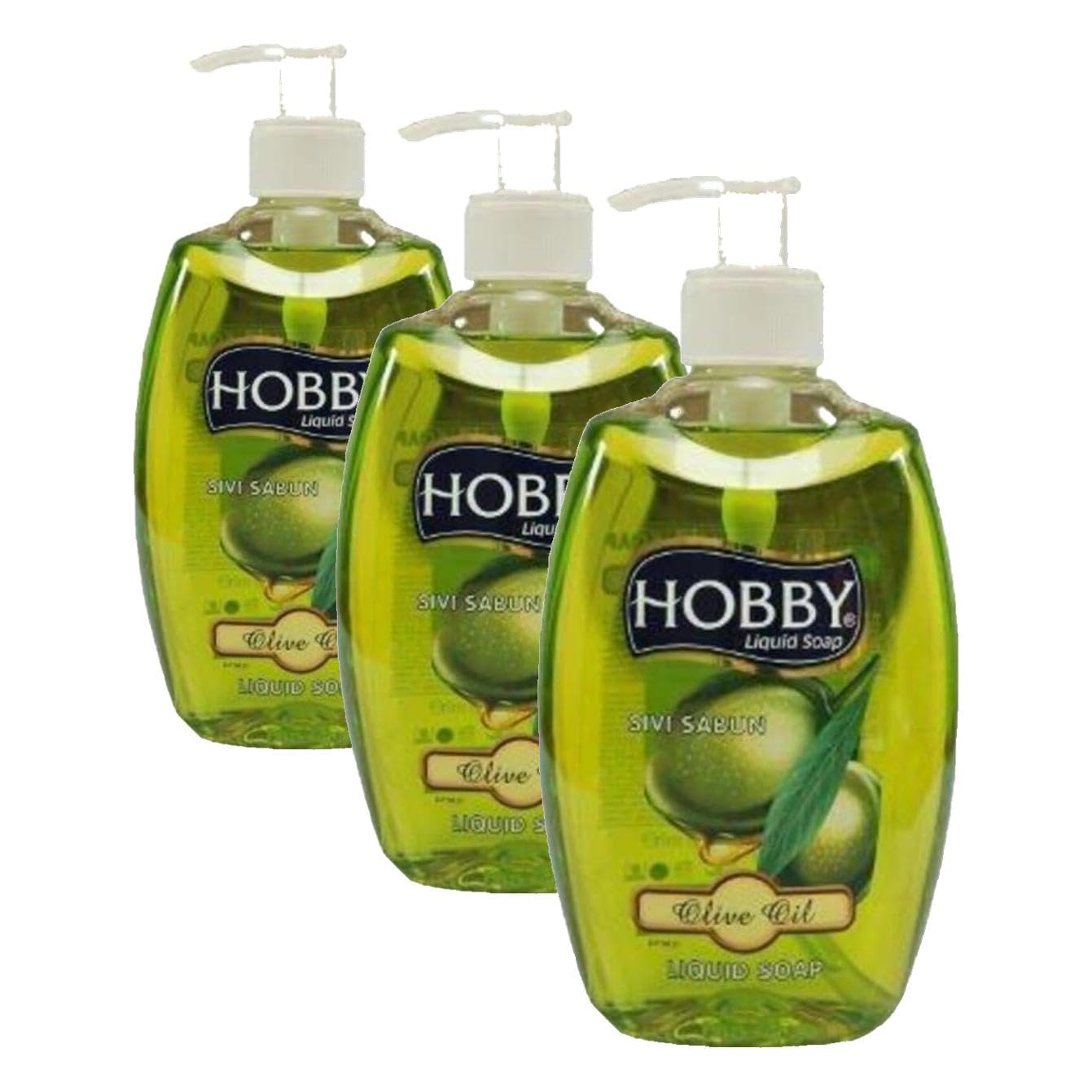 Hobby Sıvı Sabun Naturel Zeytin 400ml (3 paketi)