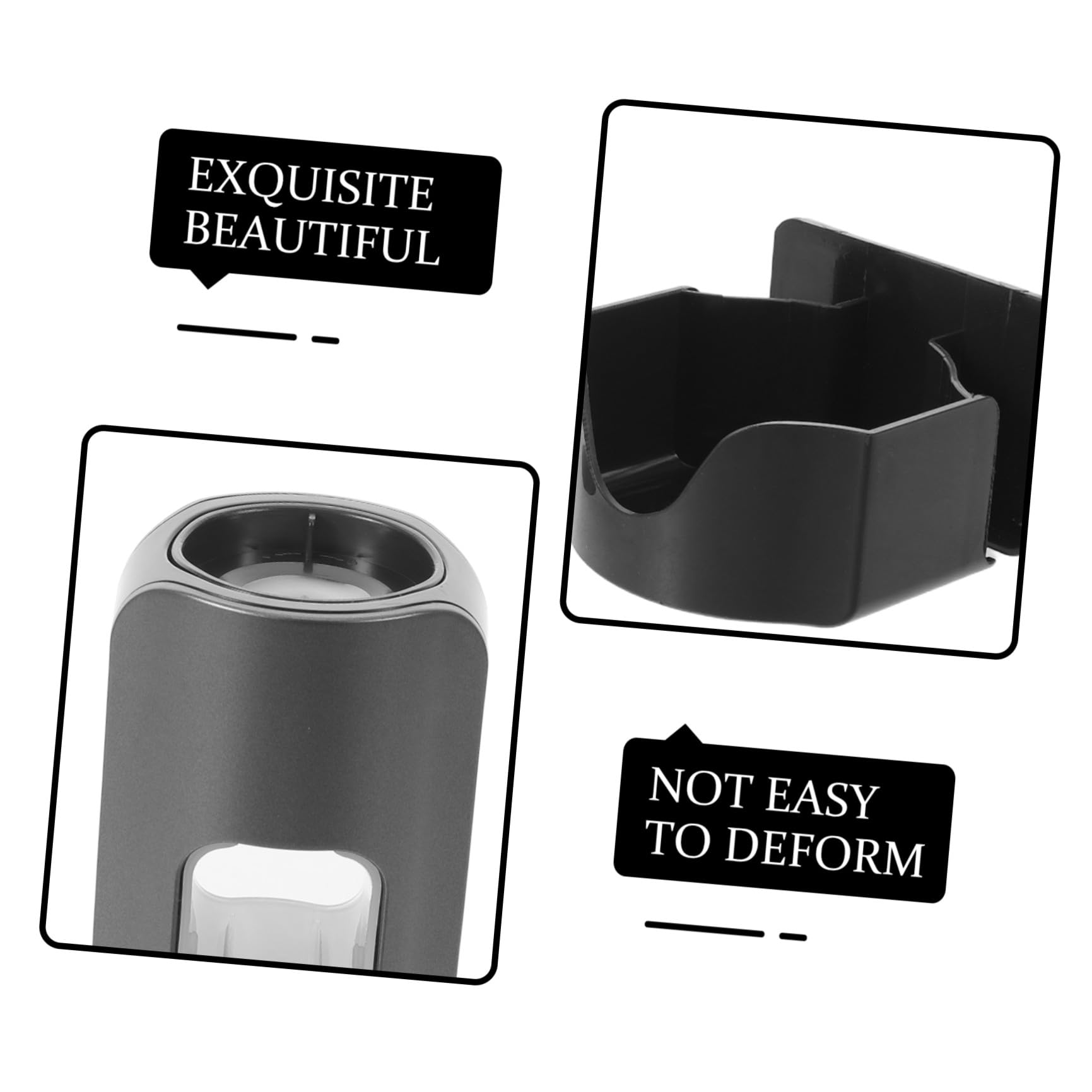 Dispenser Dentifricio Automatico senza Contatto con Porta Spazzolini da Muro in Plastica Nera, con Drenaggio Acqua e Scomparti Regolabili per Bagno