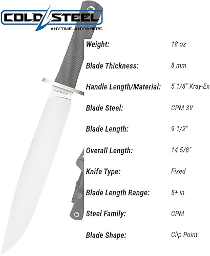 Miniatura 5 de Cold Steel Trail Master en 3V  con bolsillo ambidiestroclip para cinturón -