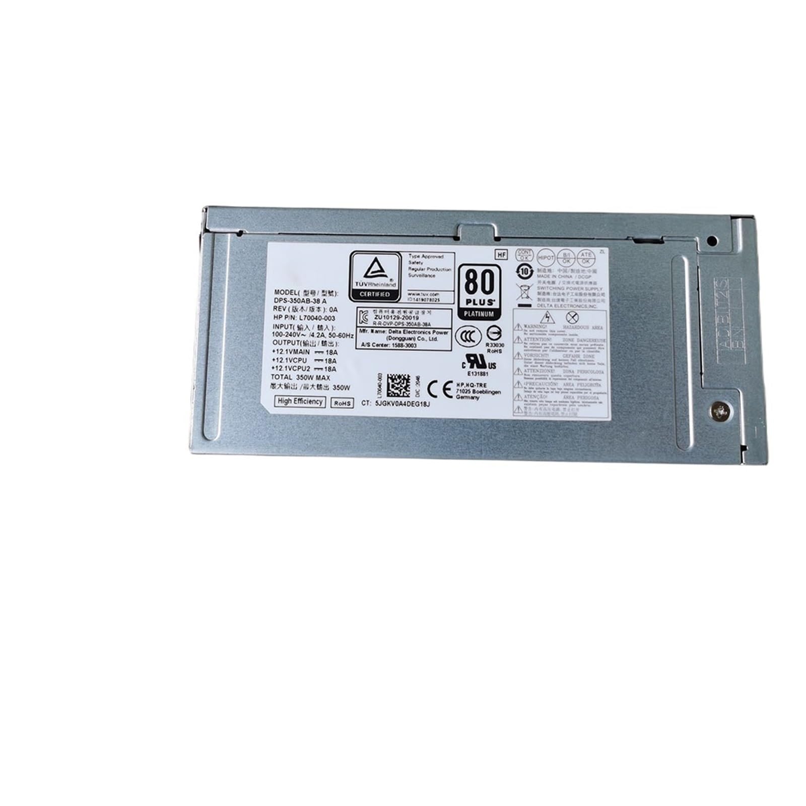 BRODEFUP 680 880 G6 Power Supply DPS-350AB-38 A L70040-003 4+4+4+7