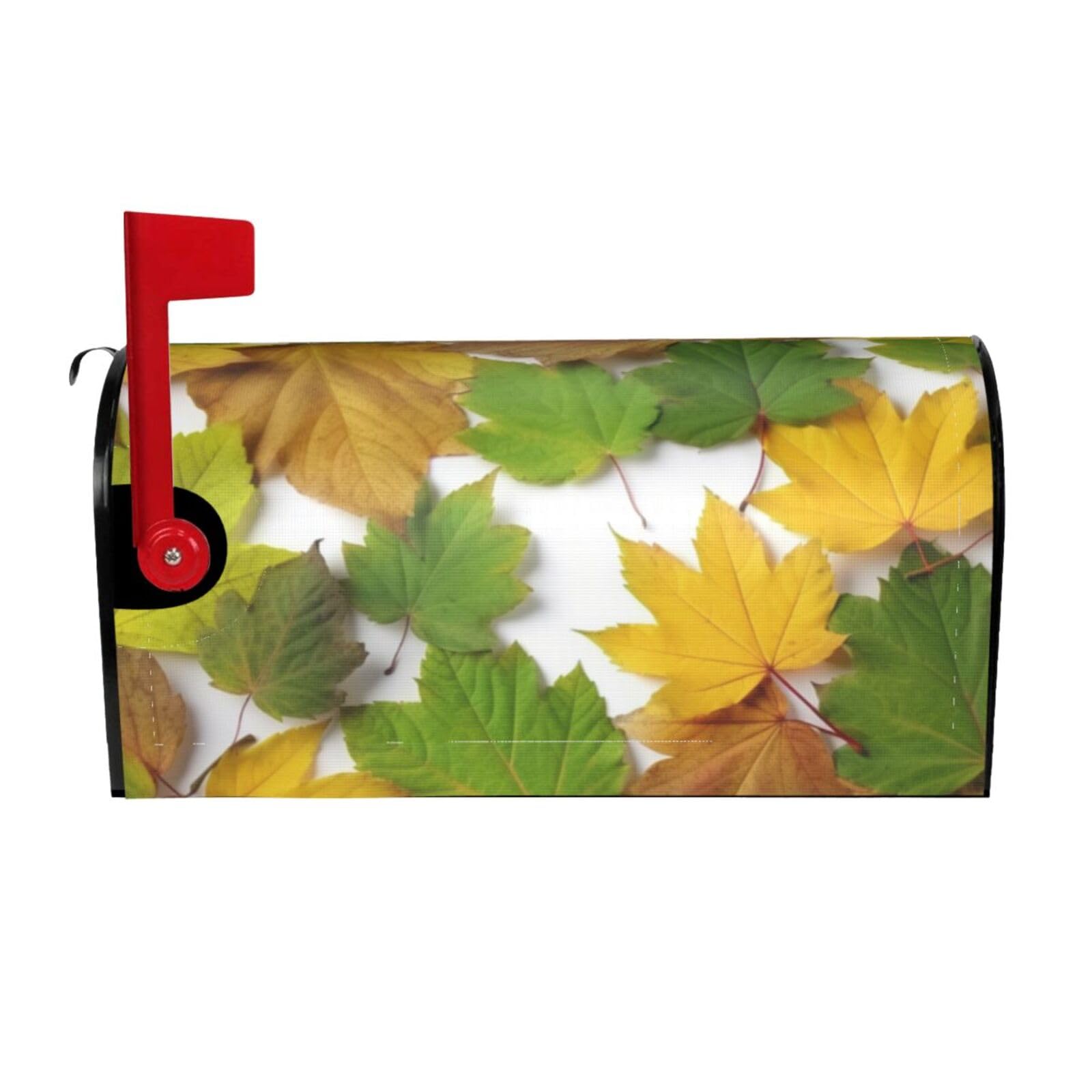 Housse boîte aux lettres imprimée feuilles décoration de jardin grand format
