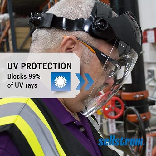 Miniatura 5 de Sellstrom DP4 Series Careta de seguridad estándar negra (varias opciones de estilo)