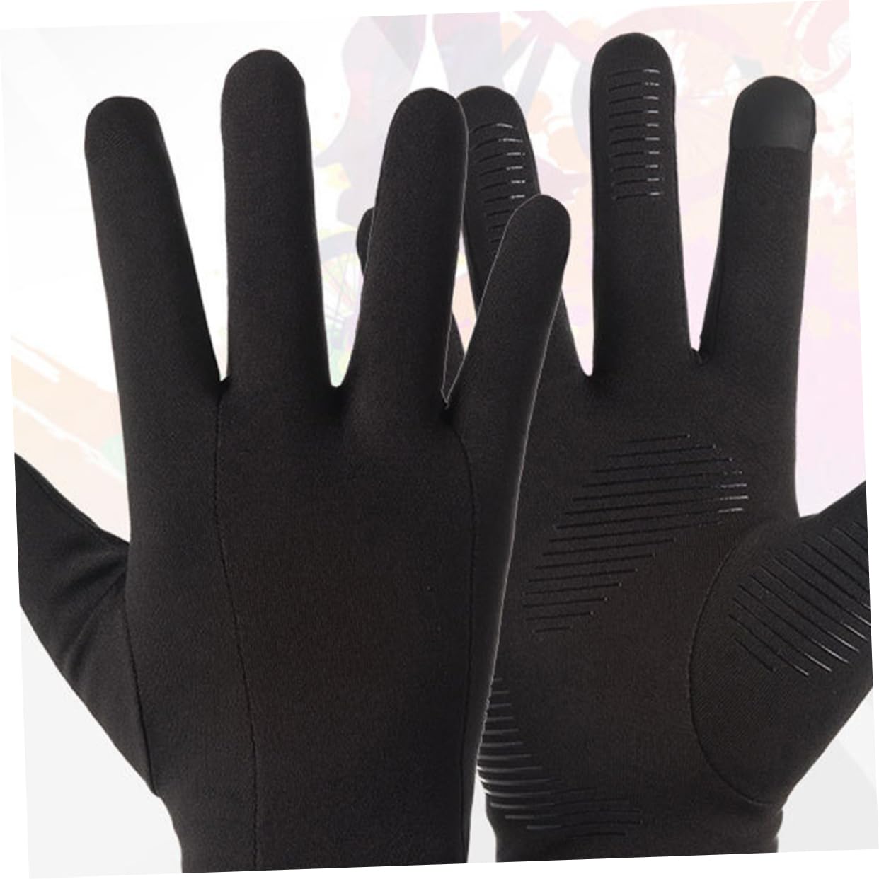BESPORTBLE 3pares Guantes De Invierno De Grueso Impermeables y Táctiles para Pantalla Protección Cálida para Conducción Ciclismo y Senderismo Negro