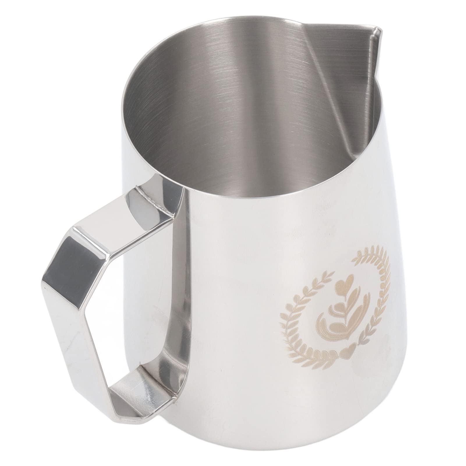Haofy Jarra para Espumar Leche de 600 Ml, Acero Inoxidable 304 de Calidad Alimentaria para Barista Home, Jarra de Precisión con Diseño de Pico de águila para Preparación de café Latte Art (Color