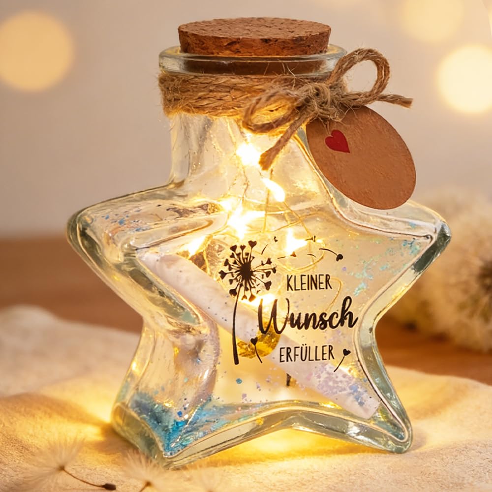 HuaMuDM Geschenke zum Geburtstag Mädchen Junge,LED Flaschenlicht Geldgeschenke Geburtstag