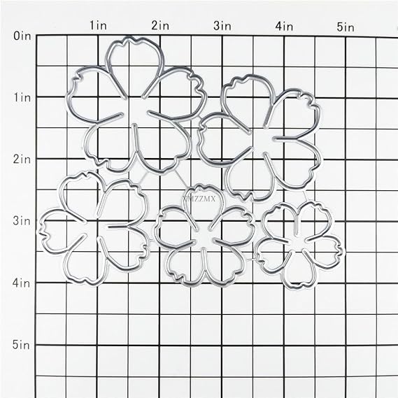 Patchwork Five-Petal Flower Metal Cutting Dies Sets for Card Making