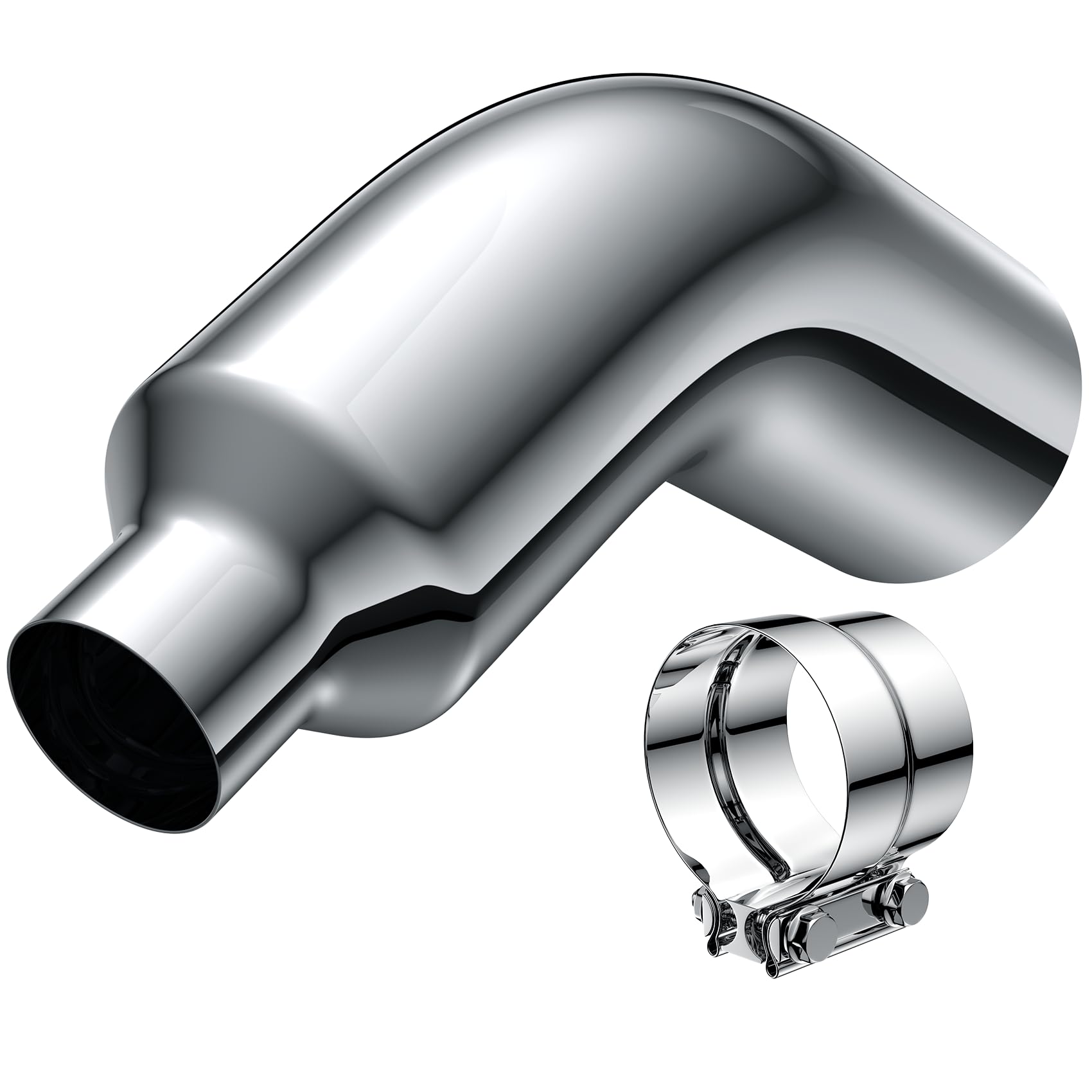 YOLANDO 4 to 7 Inch Exhaust Elbow with Clamp