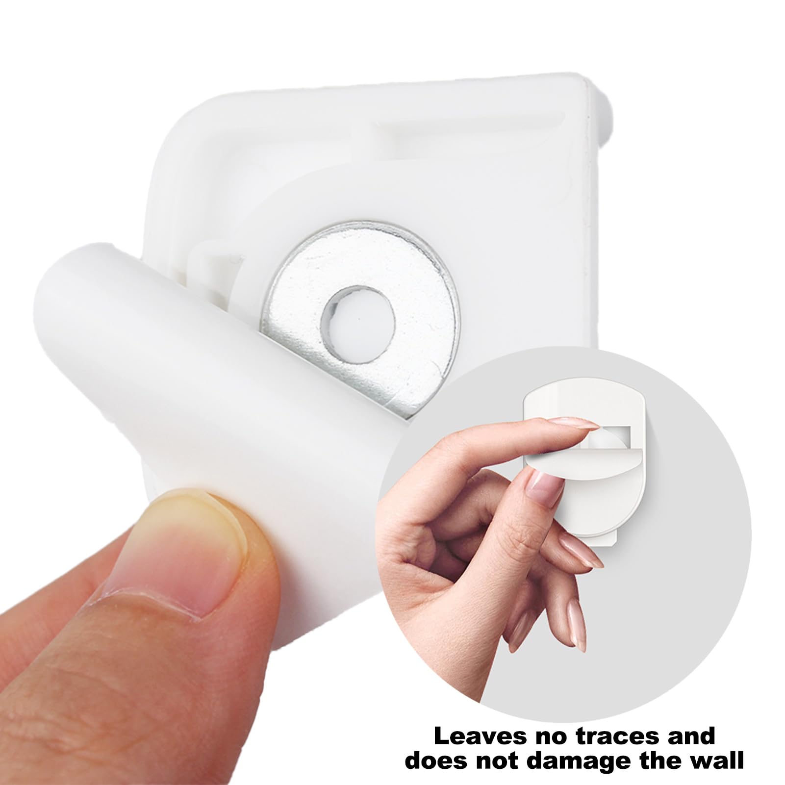 MShengM Lot de 4 supports muraux pour télécommande Blanc MShengM Lot de 4 supports muraux pour télécommande Blanc