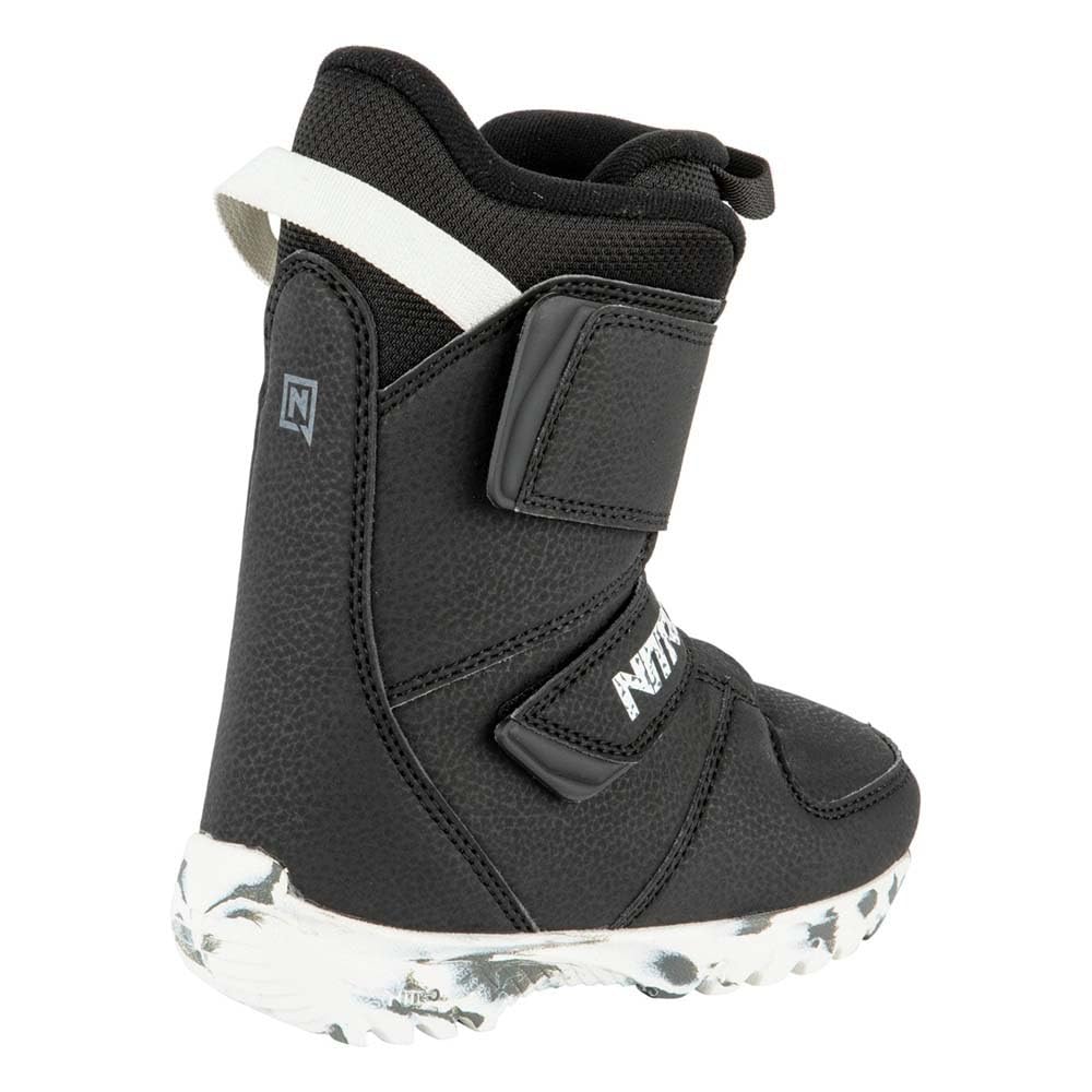 Nitro Snowboards Kinder Rover '22 Leichter Warmer Kids Snowboardboot Snowboardschuh mit Powerstrap Boots, BLK-WHT-Charcoal, 195