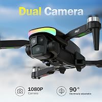 FAKJANK F417 Drón 1080P Dual Kamerával - WiFi Vezérlésű Quadcopter Gyerekeknek, 90° Állítható Kamera, LED Világítás, Kézi Táska, Kezdőknek I 2