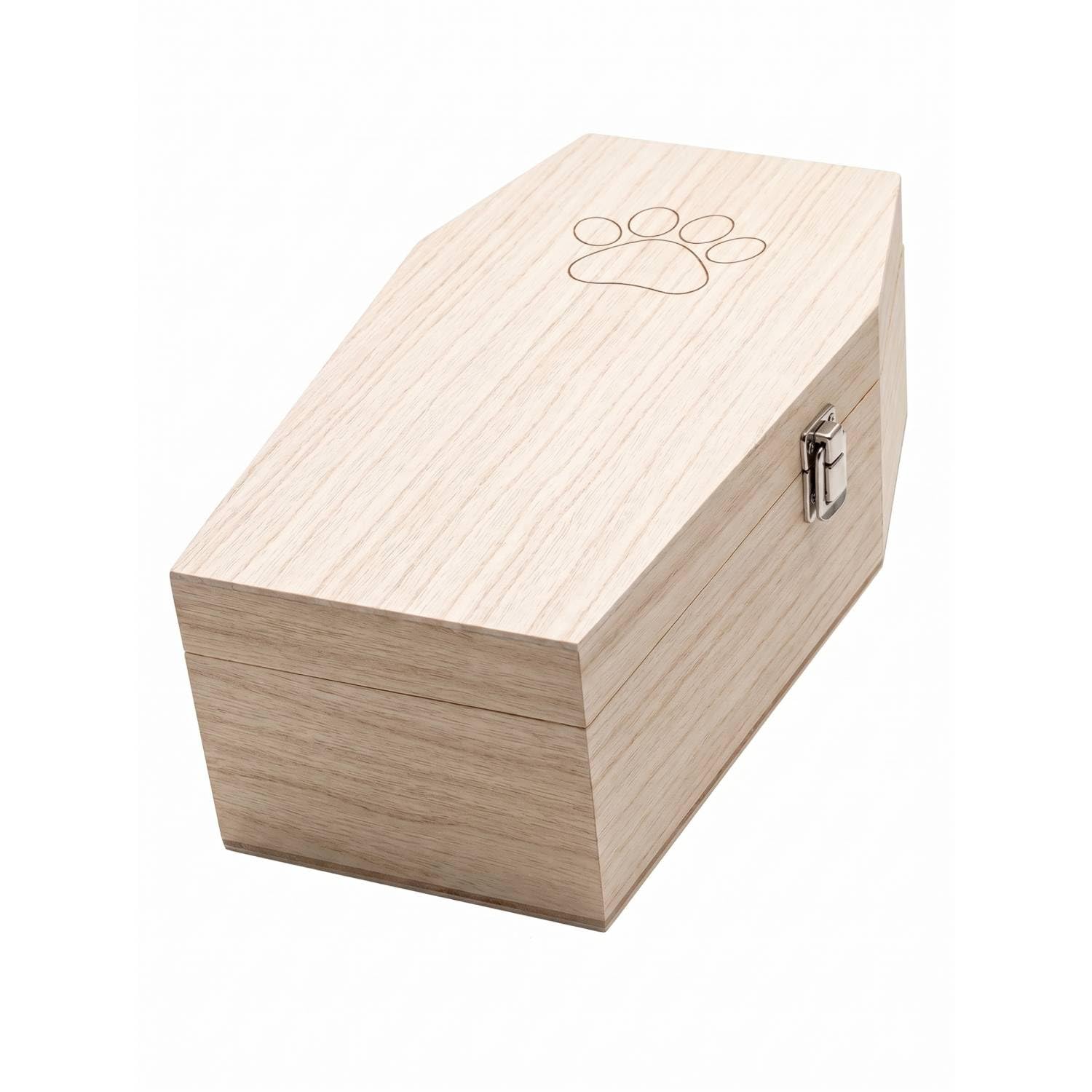 PrimoLiving bara per Animali Domestici in Legno Finitura Naturale - Misura L per Piccoli Animali Domestici - bara per Animali Domestici con Chiusura Fissa in Metallo - bara in Legno di Alta qualità